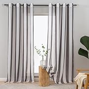 L.Z.E Къси завеси на ивици Модерни, ленени...
