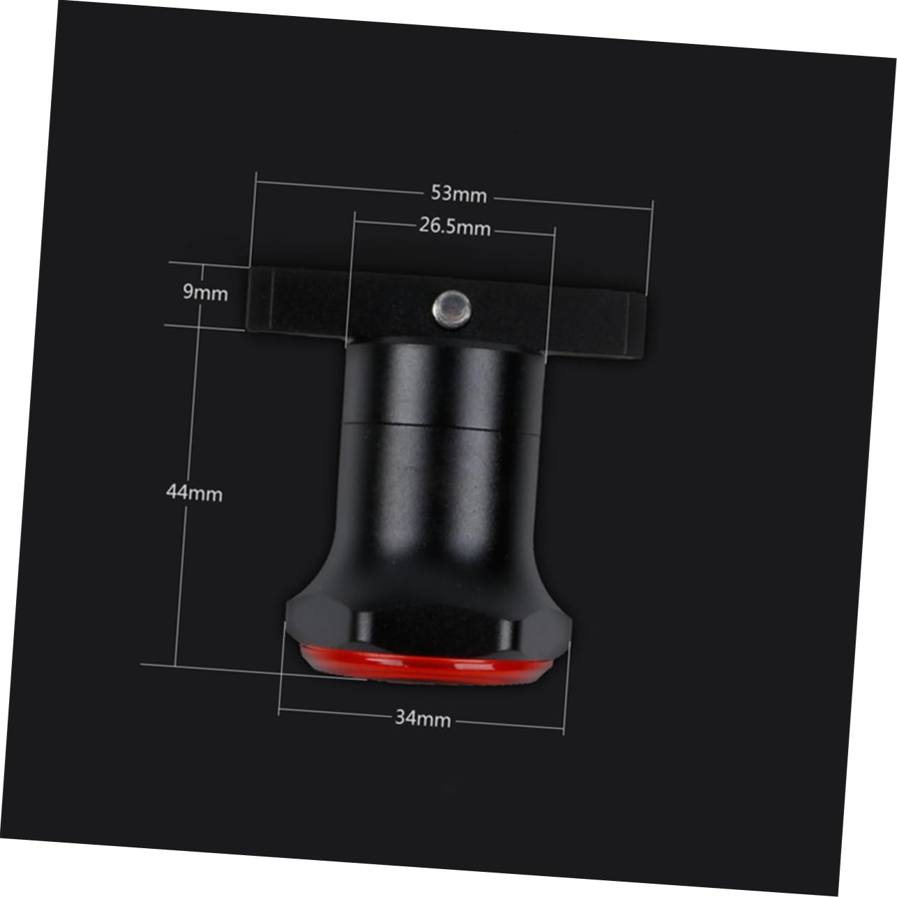 SUPVOX 1Pc Smart Sensor Bike Taillight USB Rechargeable Safety Light with Intelligent Brake Detection Easy Installation for Night Riding Compatible with Bicycles