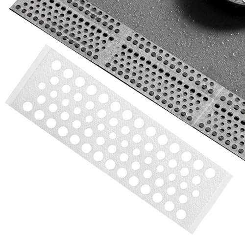 Cubierta Adhesiva De Malla para Desagüe | Malla para Atrapar Pelo | Atrapapelos,Rejilla Plana de para Capturar Pelo en Desagües de Baño Cocina Lavandería y Bañera para Hogar