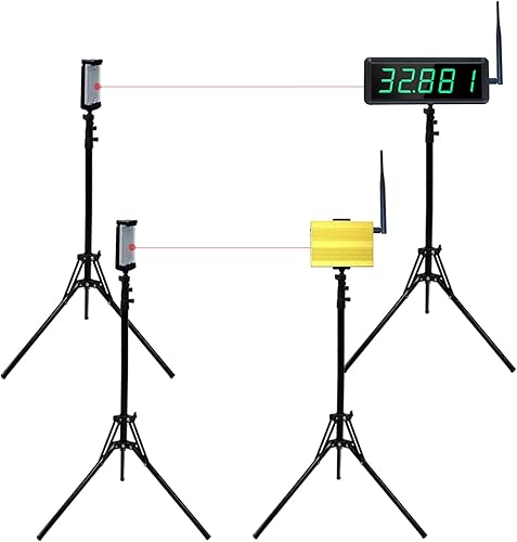Miniatura 8 de Wireless Laser Timer for Sprints, Stopwatch for Track 40 60 Yard Dash, Laser Sprint Timer System, Race Clock for Running/Track Field/Speed Tranning