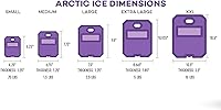 Vista 3 de Arctic Ice - Serie Tundra - Paquete de hielo reutilizable de larga duración - Punto de enfriamiento de 5° Fahrenheit - Diseñado para mantener