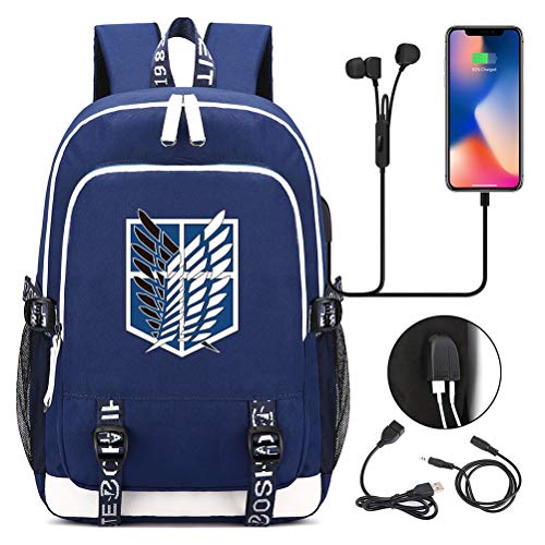 Memory meteor Attack on Titan Survey Corps Eren Anime Mochila Bolsa de Hombro  con Logotipo