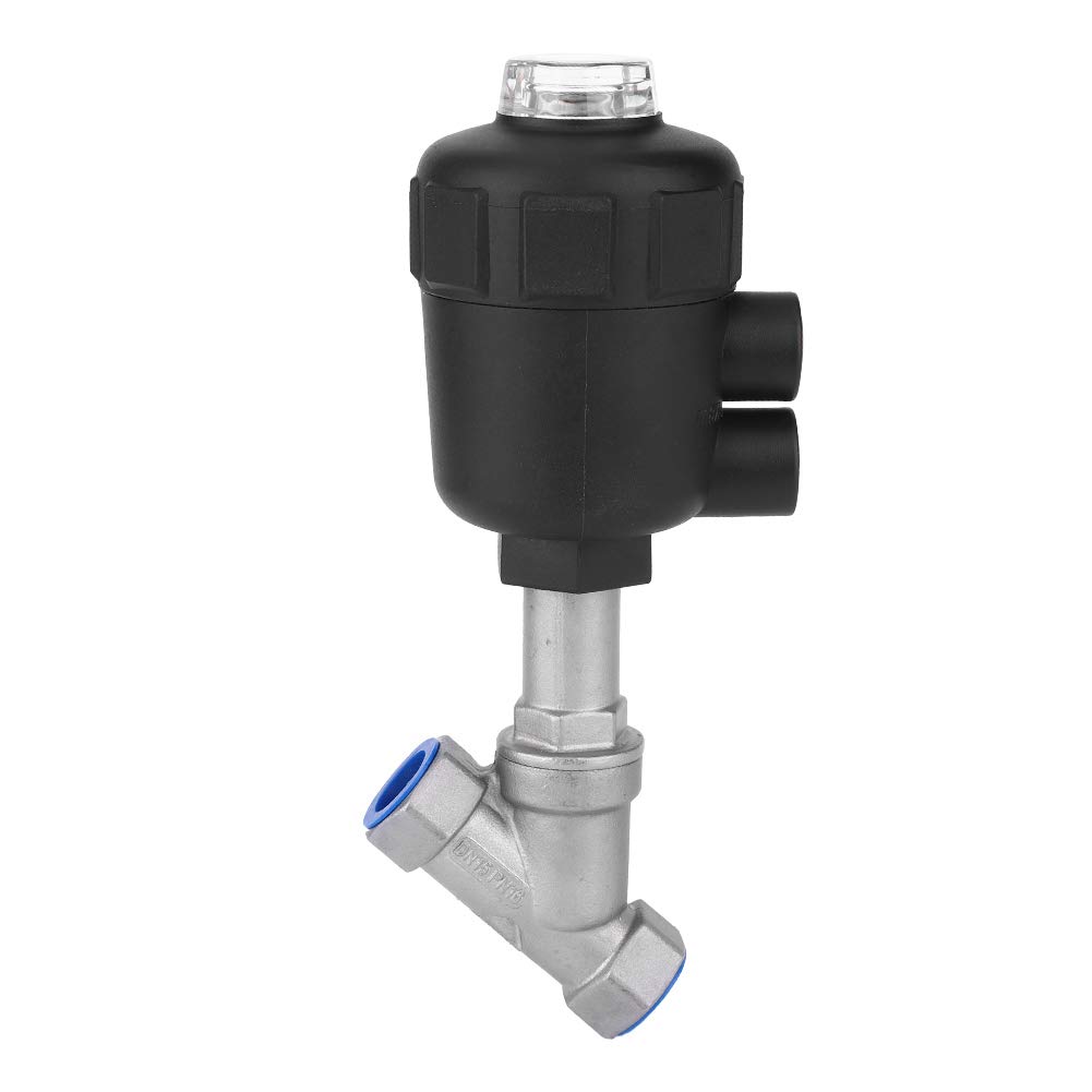 Filetage De Soupape à SièGe D'Angle Pneumatique Vis De Soupape à SièGe D'Angle TêTe En Plastique 1/2" DN15