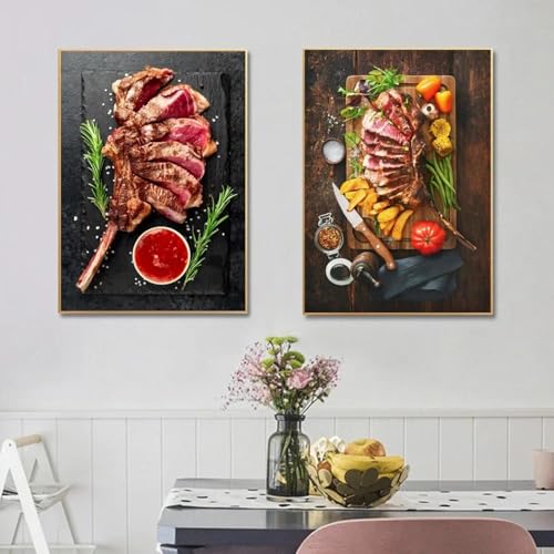 Affiches et impressions sur toile de cuisine style restaurant