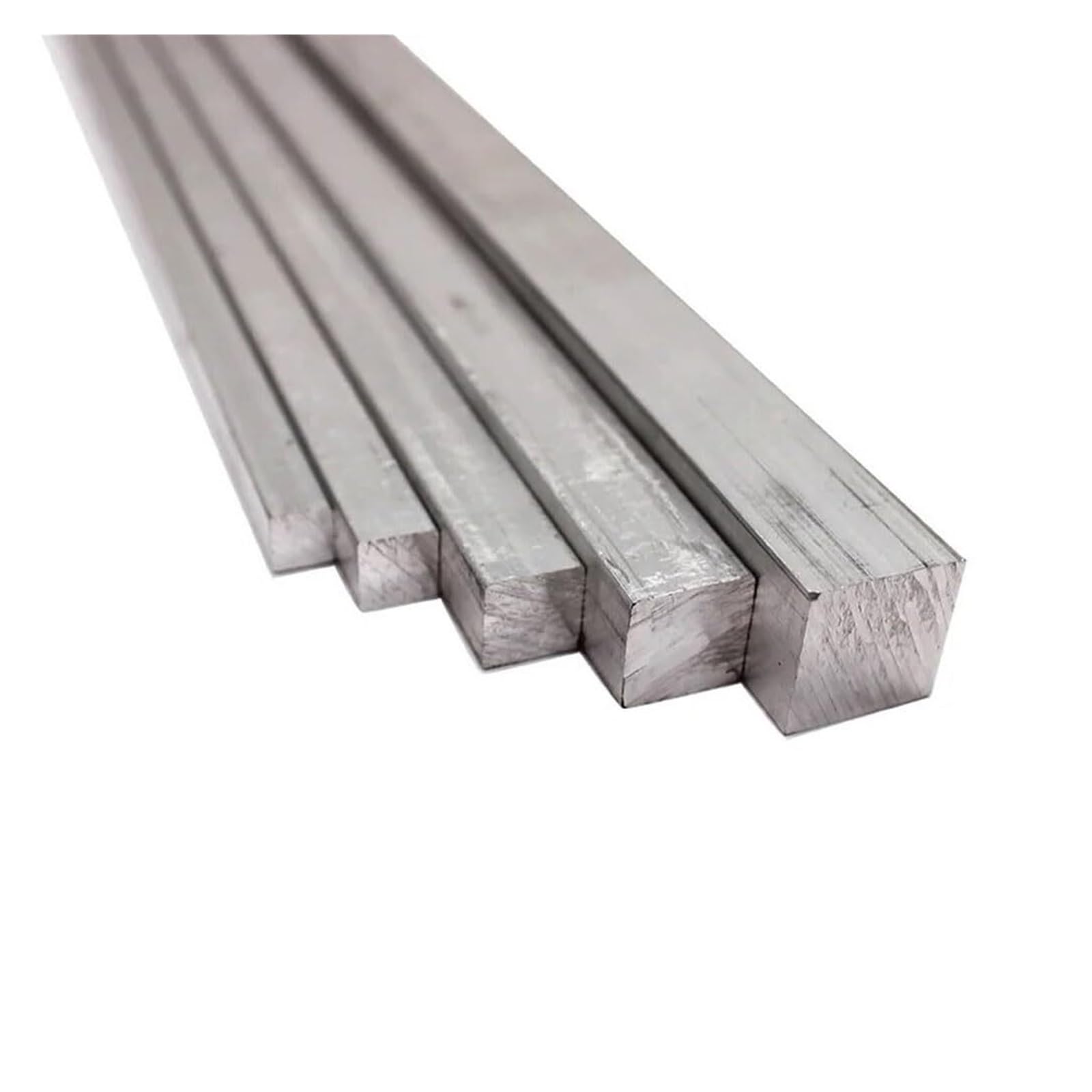 Barra quadrata in acciaio inossidabile 304 da 5 mm, 6 mm, 8 mm, 10 mm, 12 mm, 16 mm -60 mm, lunghezza 200 mm, albero lineare in acciaio, 1 pz.(14x14mm)