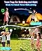 Elecdemic 3D LED Light Up Toss Catch Ball Game Set Outdoor Toys Baseball Tennis Gifts Camping Party Glow in the Dark Throw Paddle Age 3 4 5 6 7 8 9 10 11 12 Year Old Boy Girl Kid Adult Family Birthday