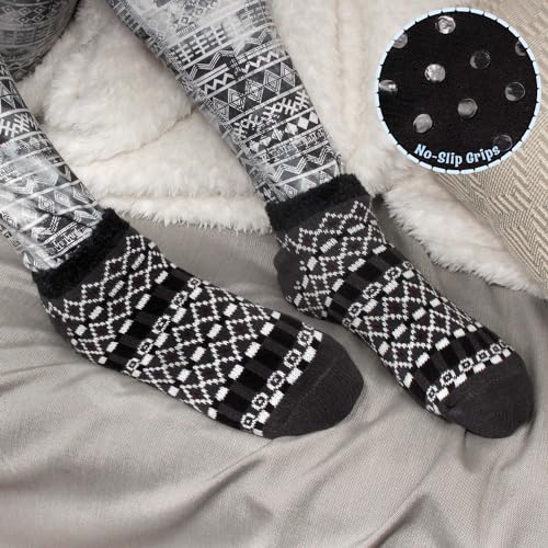 Image of BambooMN Women's Super Soft Warm Cozy Fuzzy Socks Assortments