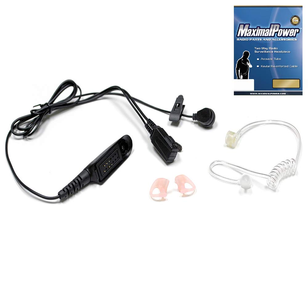 Radio bidirectionnelle Motorola casque à 2 fils avec micro PTT et oreillette MaximalPower - 5