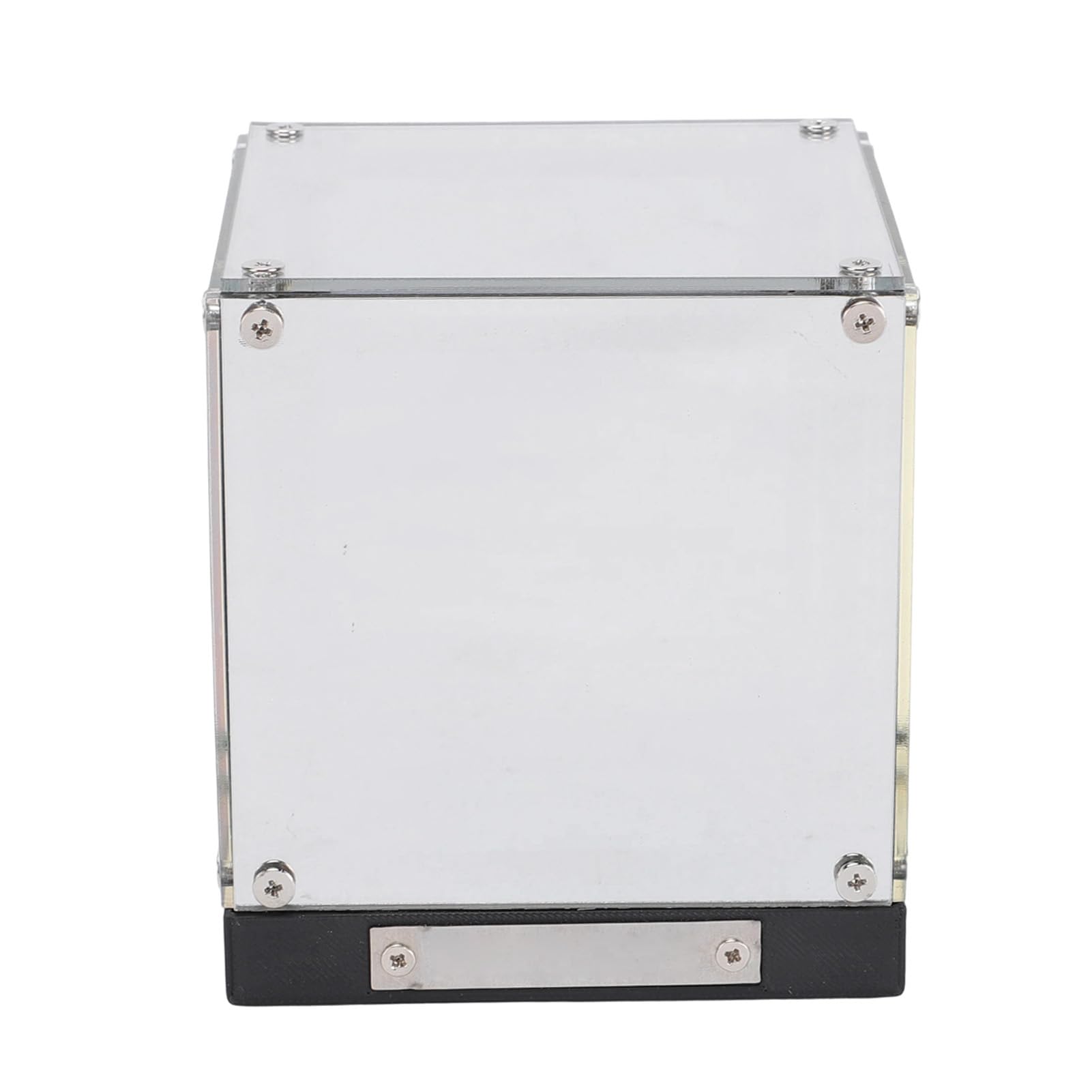 Jelquix 4D Acrylic Infinite Mirror Cube Light, Touch Dimmable LED Rechargeable Mood Lamp Type C 2000mAh Sturdy Metal Frame Futuristic Decor for Gaming Desk Bedroom Home Office White