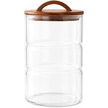 Akasya Kapakl  Kulplu Cam Kavanoz 3200 ml   3 Bo umlu B y k Boy Kuru G da Saklama Kab