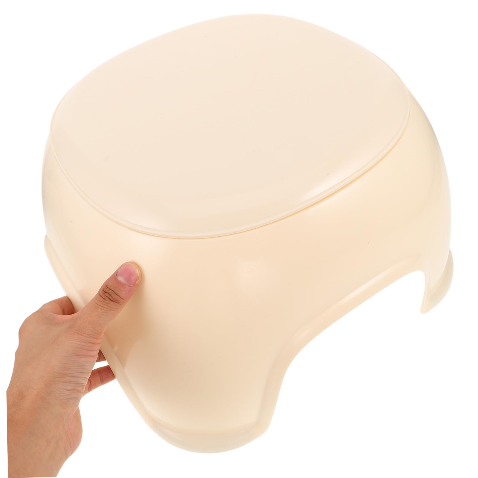 Anneome Sgabello Plastica Piccolo con Ripiano Cartone Antiscivolo per Pedicure Manicure con Spazio Ripostiglio per Casa Bagno Salone Cucina