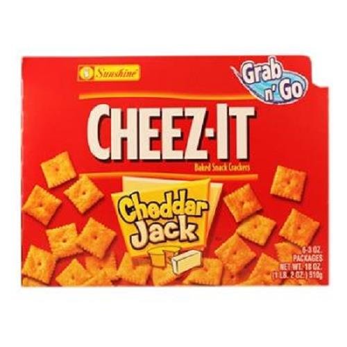 CHEEZ-IT GRAB N GO CHEDDAR JACK CRACKERS 3-oz Each ( 6 in a Pack )