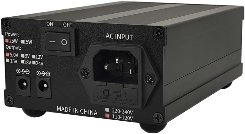 25W DC 12Volt Linear Power Supply Ultra Low Noise for HIFI Audiophile,Desktop Power Adapter Regulated converter 12V 1.5A