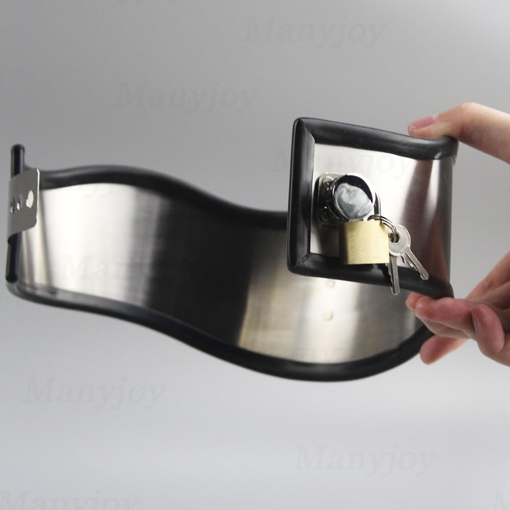 métal rétention esclave étouffement noir/rose caoutchouc décoration inox col réglable attitude rétention flirt jouet (Noir, A)