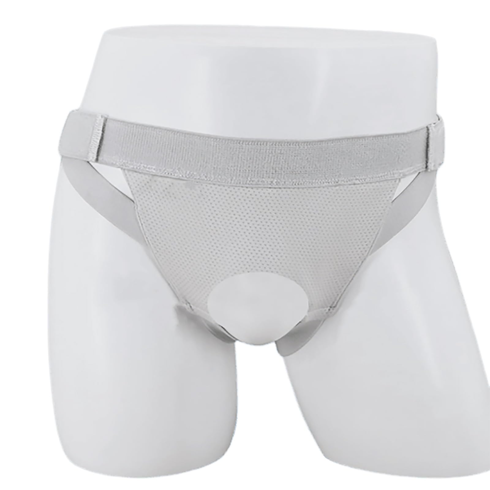 Leistenbruchgürtel für Männer, Leistenbruch Gürtel für Einzelne/Doppelte Leisten zur Genesung vor und Nach Operationen und zur Vorbeugung(Gray,Medium)