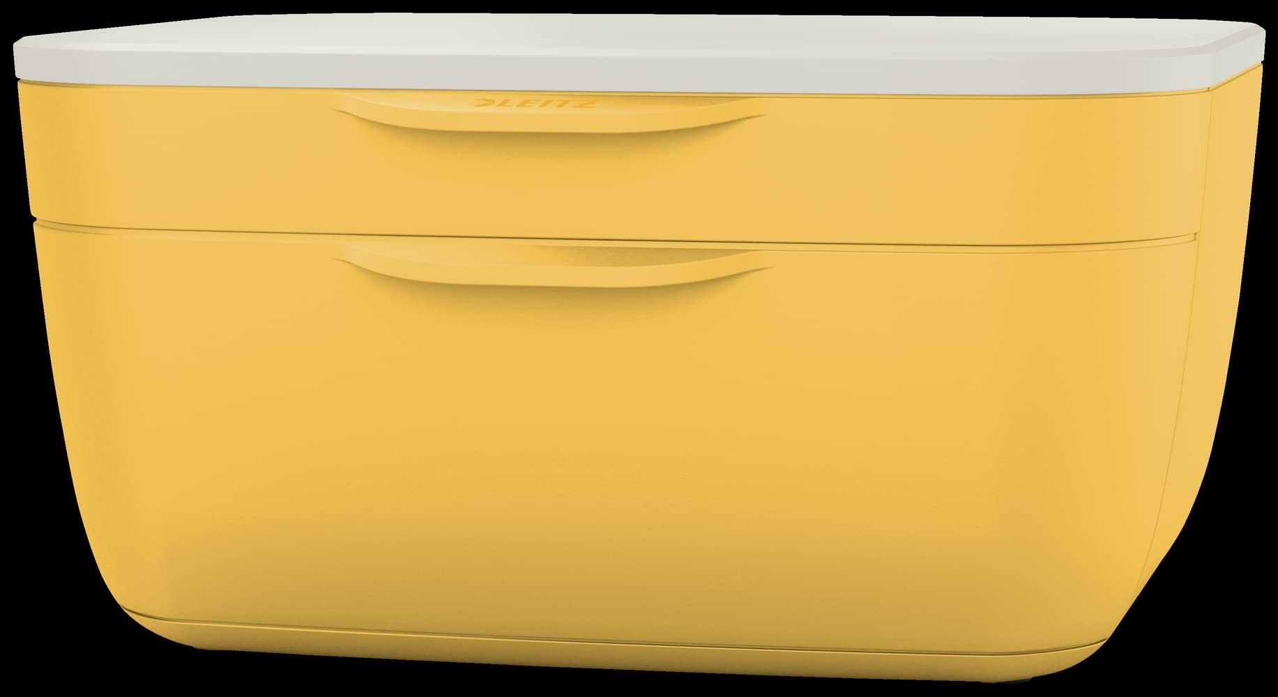 Leitz Schubladenset mit 2 Fächern, Warmes Gelb, Cosy-Serie, 53570019
