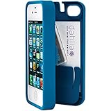EYN, Turquoise Case for iPhone 4/4S with built-in storage space for credit cards/ID/money