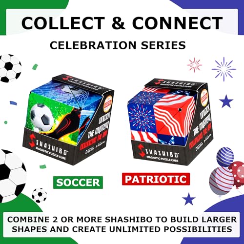 Image of Shashibo DODECA Magnetic Puzzle Cube, Sensory Fidget Toy for Adults & Kids, Stress Relief Fidget Toy for All Ages, Cool Fidget Toys for Desk, Shape Shifting Box, 100+ Possible Shapes