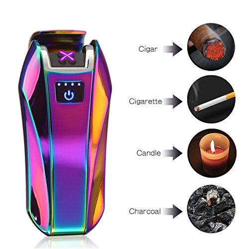 Sigaret Elektrische Aansteker Dual Arc USB Oplaadbaar, Elektronisch Opladen Puls Plasma Winddicht Vlamloze Touch Sensor… - Image 3