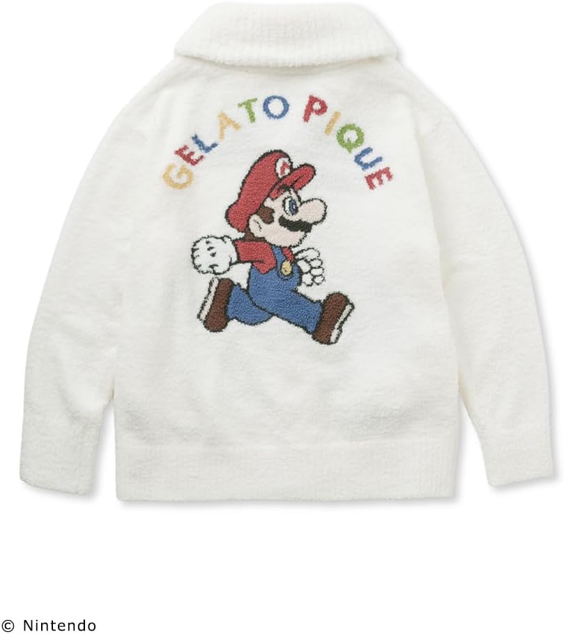 新品★S-M★スーパーマリオ ベビモコジャガードショールカーディガン Amazon | 【スーパーマリオ】【ユニセックス】ベビモコジャガード