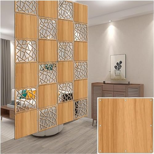 Paneles divisores plegables de habitación, 1 100 piezas de madera, plástico, con accesorios, versátiles divisiones de privacidad para colgar en el hogar y la oficina