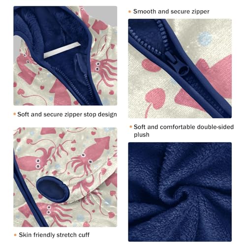 Cuttlefish Girls Fleece Jacket Girls Fall Jacket Girls Zip Up Hoodie Girls Sherpa Jacket 2-10T3