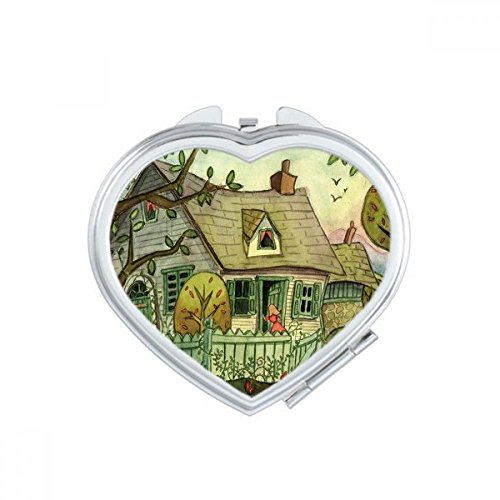 Miroir de maquillage compact portable mignon chat pour sac à main