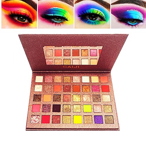 40 Colors Eyeshadow Palette, All in One Highly Pigmented Eyeshadow Glitter Matte Shimmer Eye Shadow Makeup Palette Long Lasting Waterproof Makeup Palette