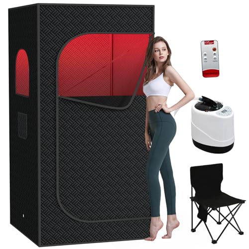 Nirvix Sauna Box, Portable Steam Sauna for Home with 1000W...