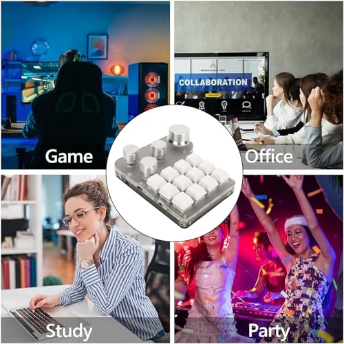 Teclado Gamer Locadencef65b7u12yq USB-C RGB miniatura 4
