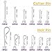 Swpeet 300Pcs Zinc Plated Steel Cotter Pin Hair Pin Hitch Pin Clips Fastener Fitting Assortment Kit, Multiple Sizes Hair Pins R Clips Fastener Set for Use on Hitch Pin Lock System
