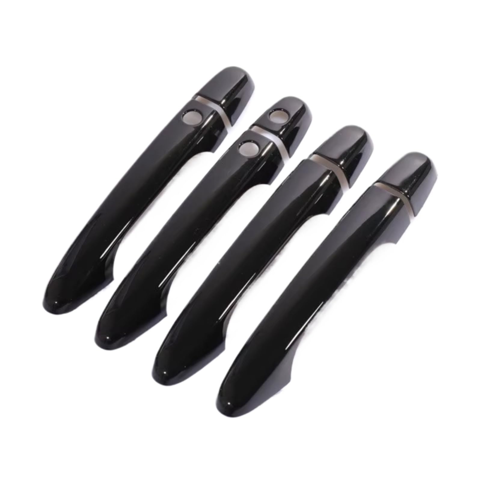 Zcxfdthf Black2 Buttons Door Handle Covers Part Compatible With Civic 2012-2016 Car Exterior Door Handle Cover Decoration Styling Upgrade Modify Set(Black2 Buttons)