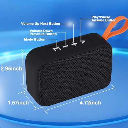 Portable Bluetooth Speakers, Wireless Bluetooth Speaker, Deep Bass, Outdoor Speakers with Handle, Supports TF Card for Outdoor - Image 5