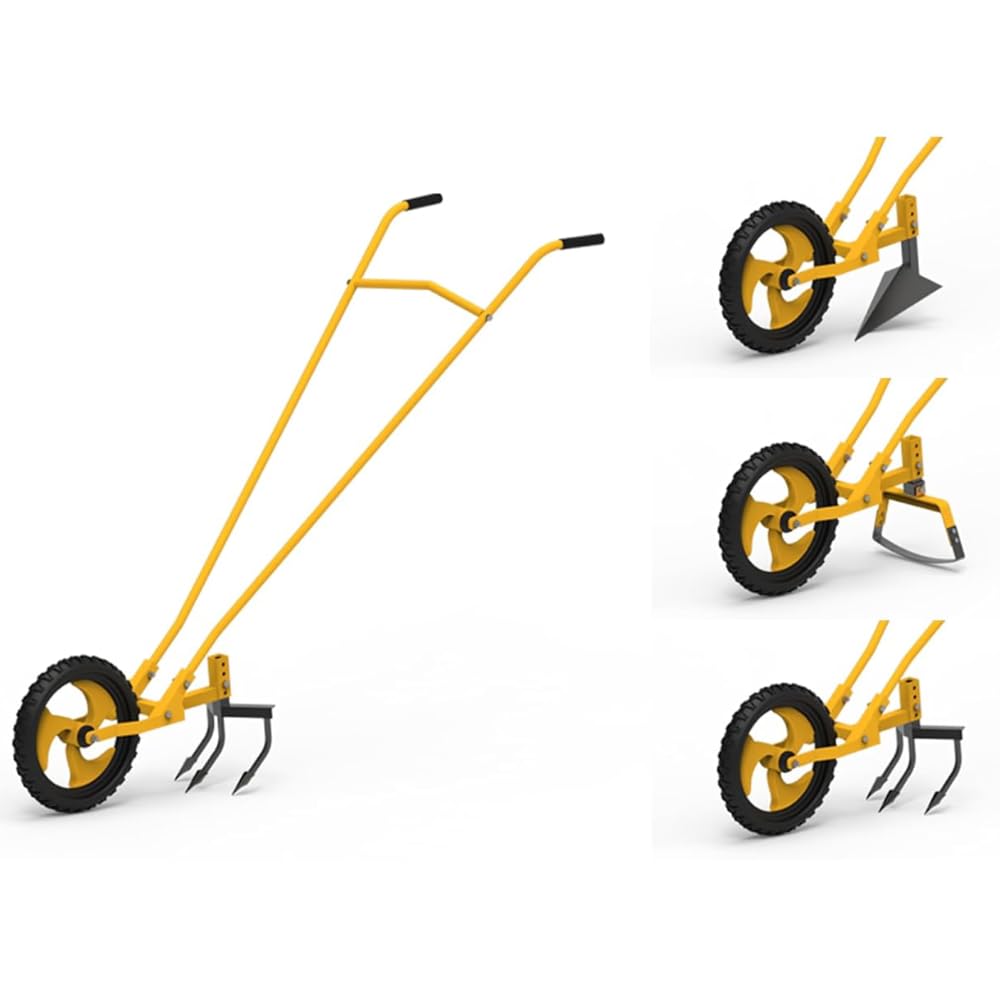 Hectare Wheel Hoe with 7 inch Weeder + 3 Tooth Cultivator + Furrow Attachment-picture-17