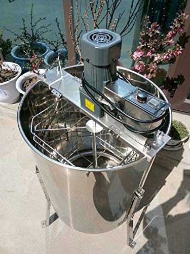 INTBUYING Speed Adjustable Electric Honey Extractor Stainless Steel Honeycomb Drum Spinner Beekeeping Equipment