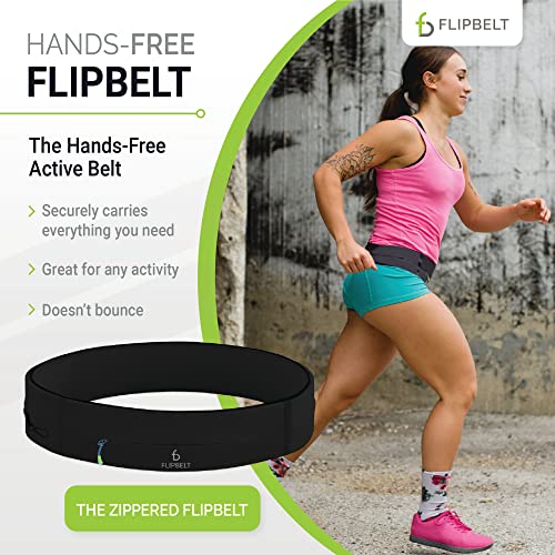 Image of FlipBelt Zipper Running Belt, Waist Pack for Fitness and Running, US Company