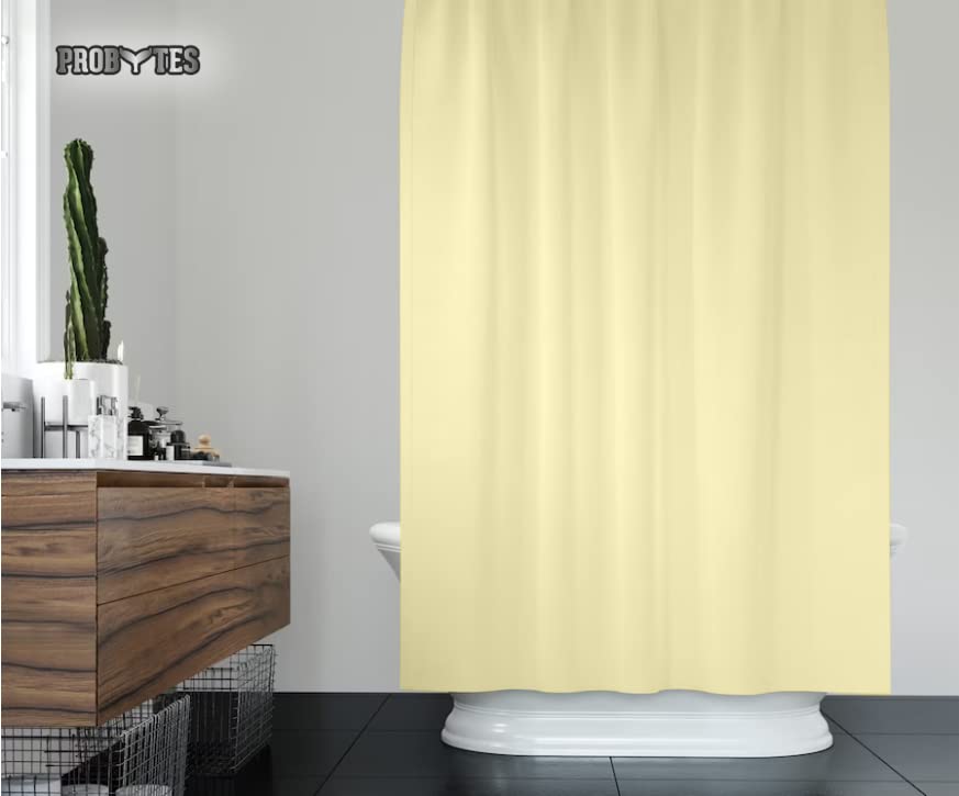 ProBytes Shower Curtain, Made of PEVA, Water Repellent, Mildew Resistant, 180x180cm, 71x71inch, Rail Hooks,Feather Light - Image 4