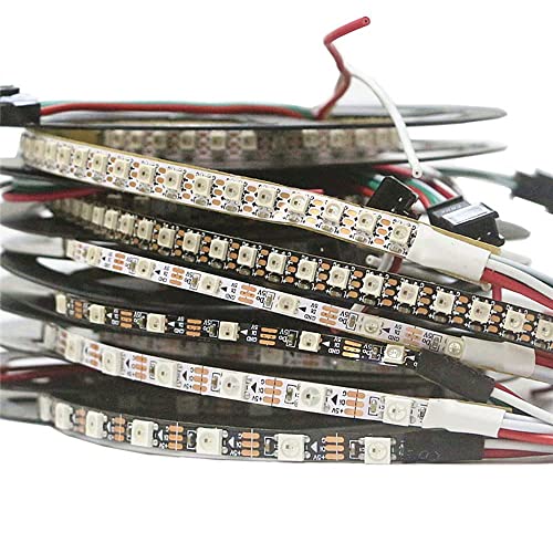 Tira LED RGB programable 6.5ft WS2812B 4mm estrecha miniatura 1