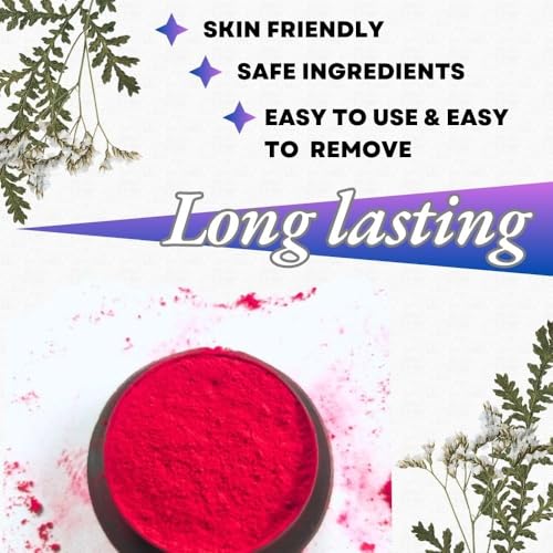 Image of Rintex Red Dry Sindur Powder 5g - Kolkata Kumkum for Puja (4 Pcs)