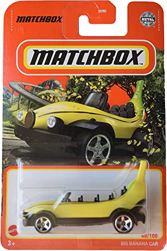Matchbox Big Banana Car amarillo y negro