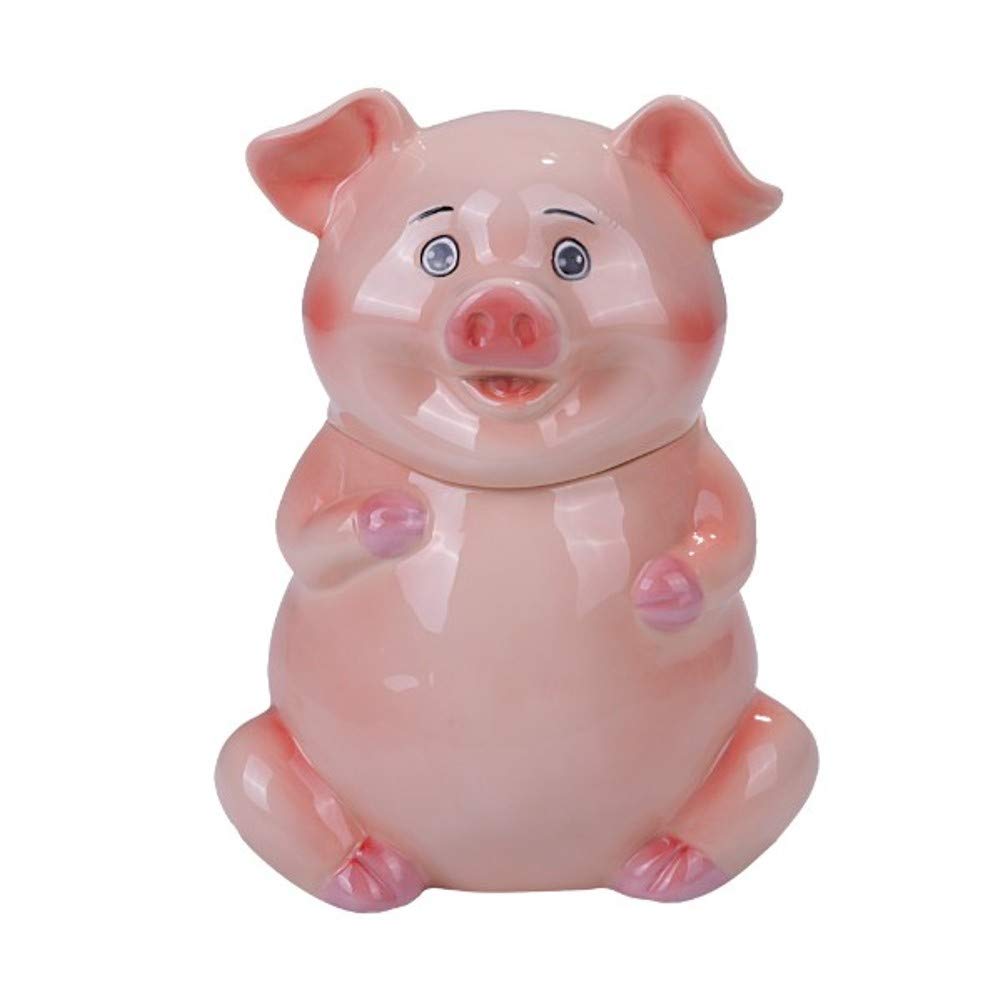 Pacific Giftware PT Cute Farm Pink Piggy Ceramic Cookies Storage Jar