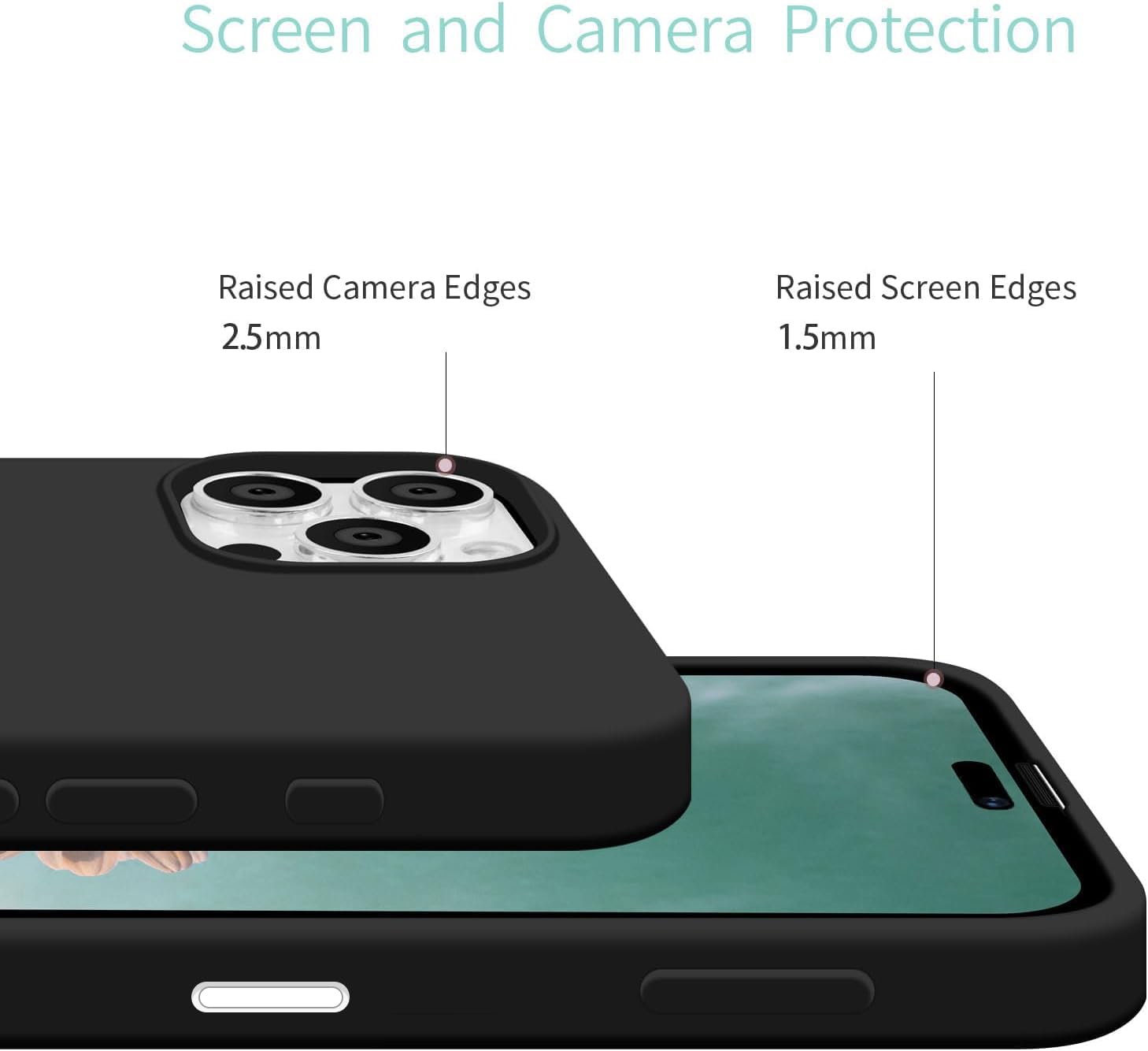 Coque Transparente Anti-chocs Avec Cordon Pour IPhone 16 - Silicone Anti-jaunissement, Collier Réglable, Rose