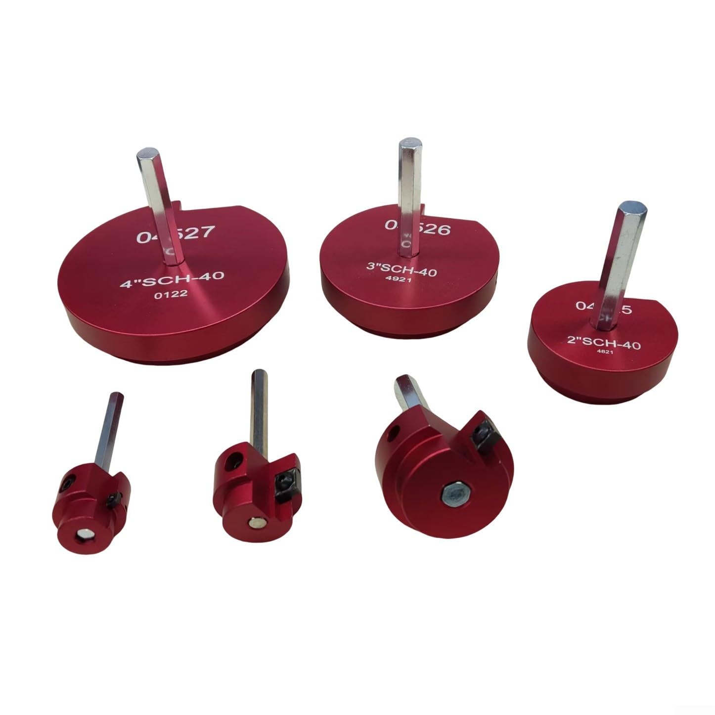 Set 6 per punte Alesatrici PPR per tubi 3/4-4 Pollici Set 6 per