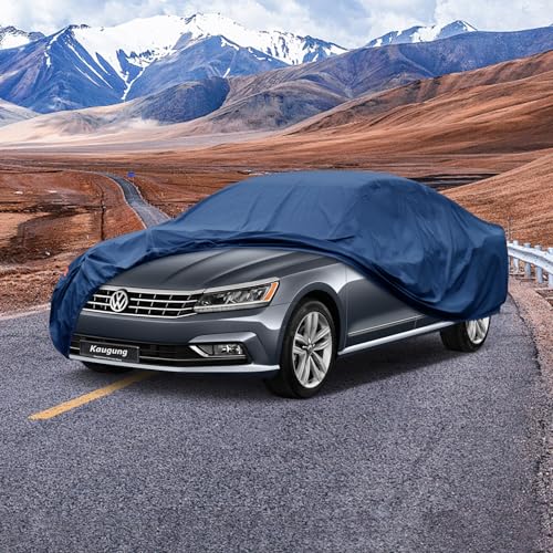 Image of Kaugung Heavy Duty Car Cover Custom Fit Volkswagen VW Passat (1994-2025),Waterproof All Weather Resistant Outdoor Sun Rain Dust Snow Protection with Anti-Theft Lock.(USA Warehouse,Within 3-7 Days)