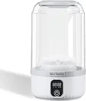 Máquina de lavar portátil, mini lavadora de atualização, limpa profundamente pequenos itens de lavanderia, meias, roupas íntimas, roupas de bebê, lavadora pequena é adequada para viver sozinho