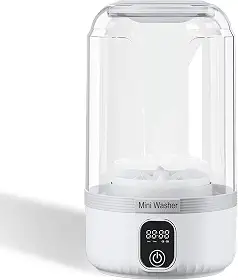 Máquina de lavar portátil, mini lavadora de atualização, limpa profundamente pequenos itens de lavanderia, meias, roupas íntimas, roupas de bebê, lavadora pequena é adequada para viver sozinho