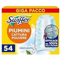 Swiffer Duster Piumini Cattura Polvere, 54 Piumini, Cattura e Intrappola Polvere e Sporco, Con...