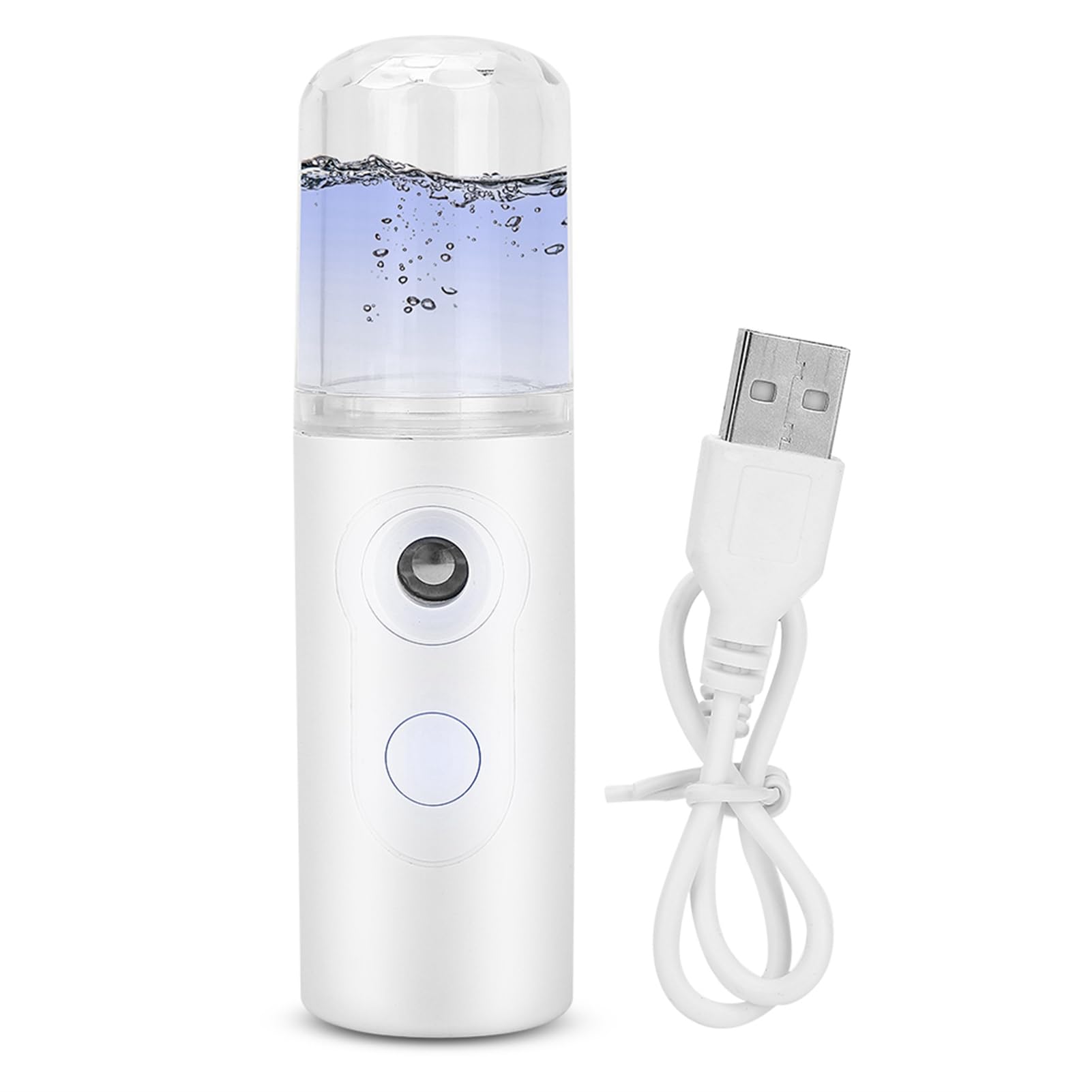Face Mist Sprayer Portable USB Skincare Humidifier with Transparent Water Box Face Spray Bottles for Face Hands Body