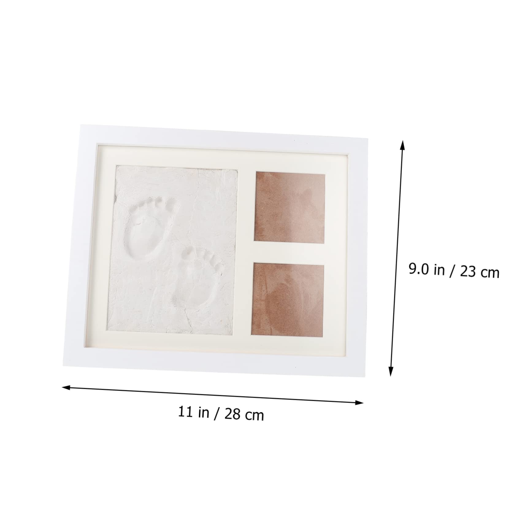 Cornice per Foto Impronte Mani in Legno Tavoletta di Inchiostro, Kit Creativo per Regali Personalizzati per Ragazzo Ragazza