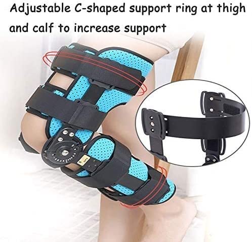rodillera artritis mujer menisco y ligamento Unisex universal estabilizador de pata de la rodilla con bisagras de la rodilla ajustable de la rodilla de la rodilla for la estabilización de recuperación